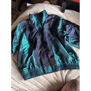 Light jacket green floral pattern size medium